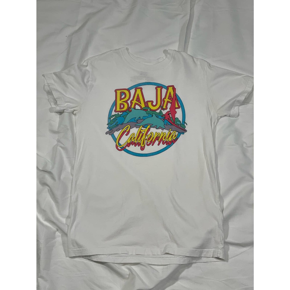 Graphic T-shirt Men’s Medium Baja California Soft Mighty Fine